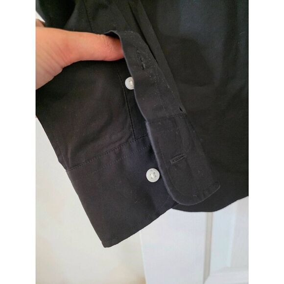 Ann mashburn black button down shirt M - Picture 4 of 7